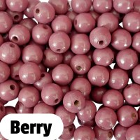 Holzperlen 10mm berry